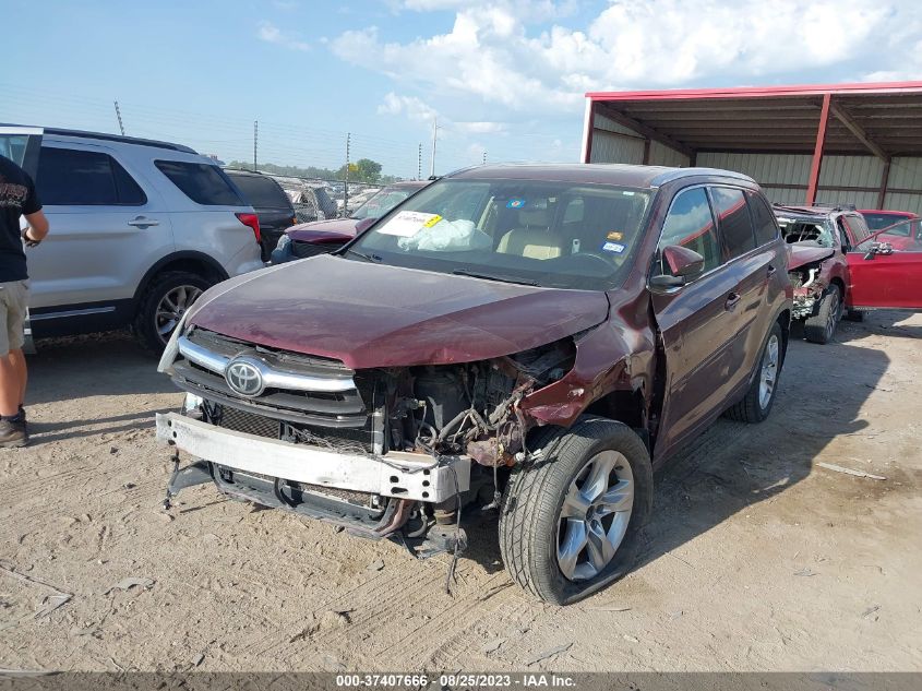 2016 TOYOTA HIGHLANDER LIMITED/LTD PLATINUM - 5TDDKRFH3GS227641
