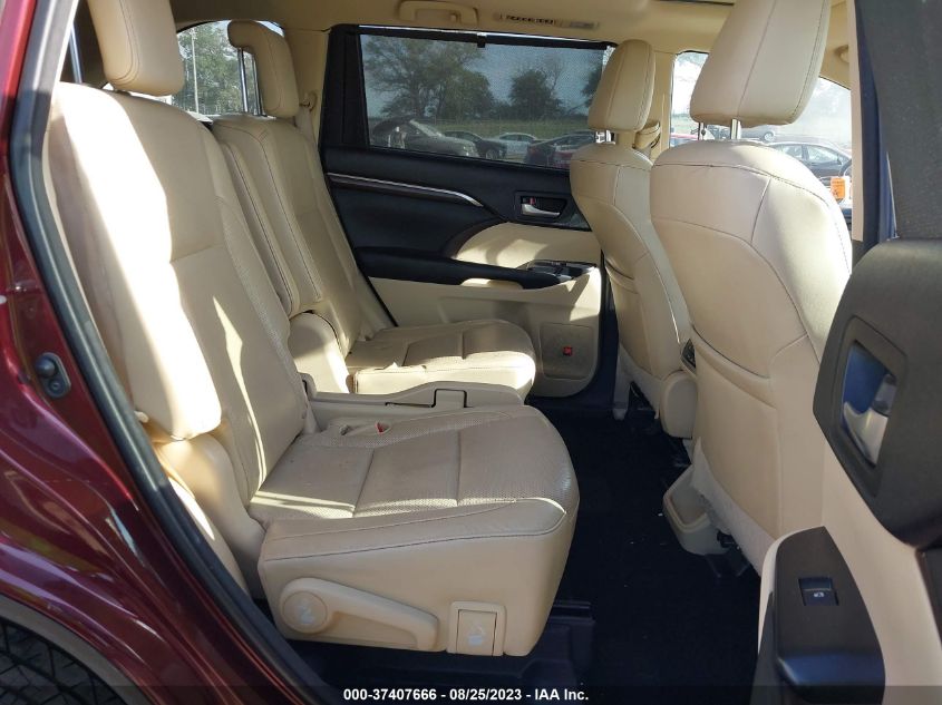 2016 TOYOTA HIGHLANDER LIMITED/LTD PLATINUM - 5TDDKRFH3GS227641