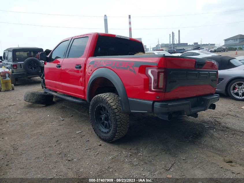 2018 FORD F-150 RAPTOR - 1FTFW1RG6JFD10232