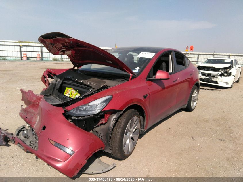 2022 TESLA MODEL Y LONG RANGE - 7SAYGDEE3NF369652