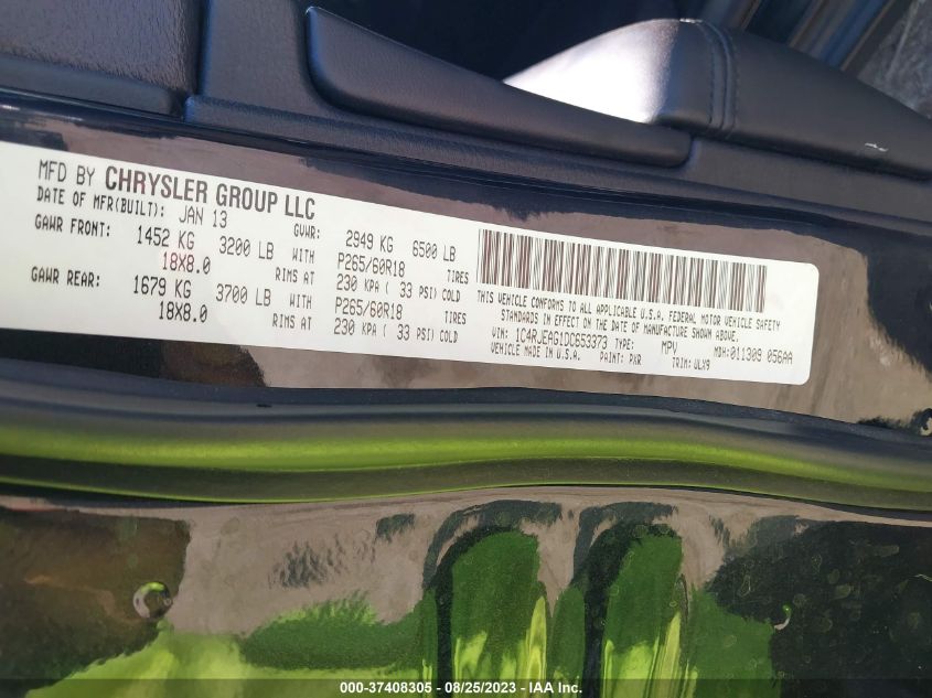 2013 JEEP GRAND CHEROKEE LAREDO - 1C4RJEAG1DC653373