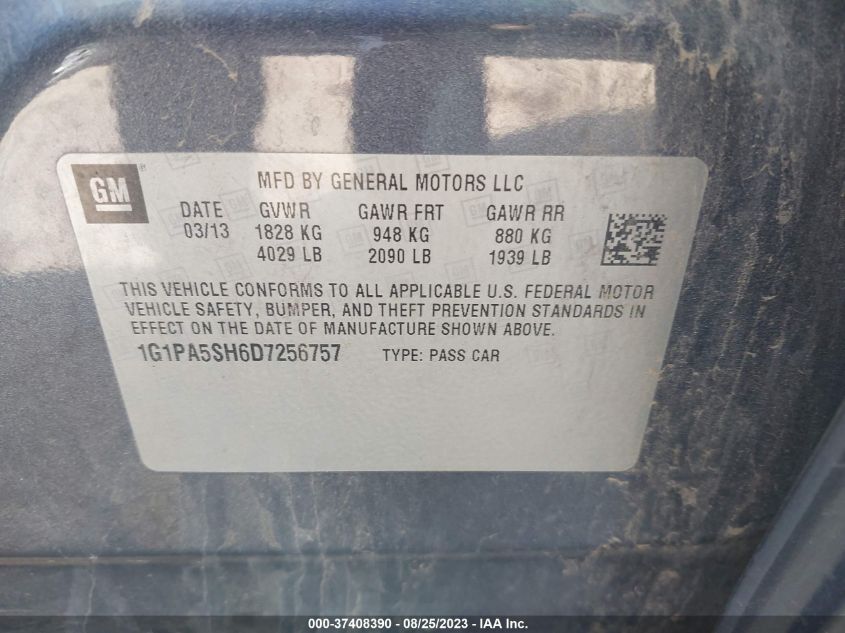 2013 CHEVROLET CRUZE LS - 1G1PA5SH6D7256757