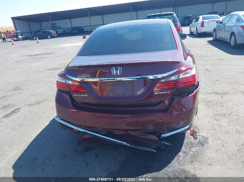 2017 HONDA ACCORD SEDAN SPORT - 1HGCR2F58HA118869