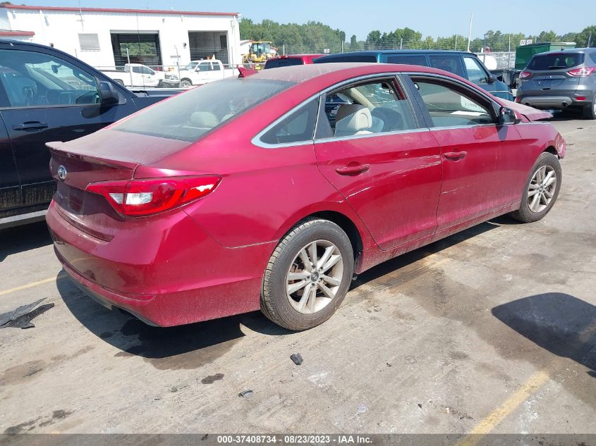 2016 HYUNDAI SONATA 2.4L SE - 5NPE24AF6GH345489