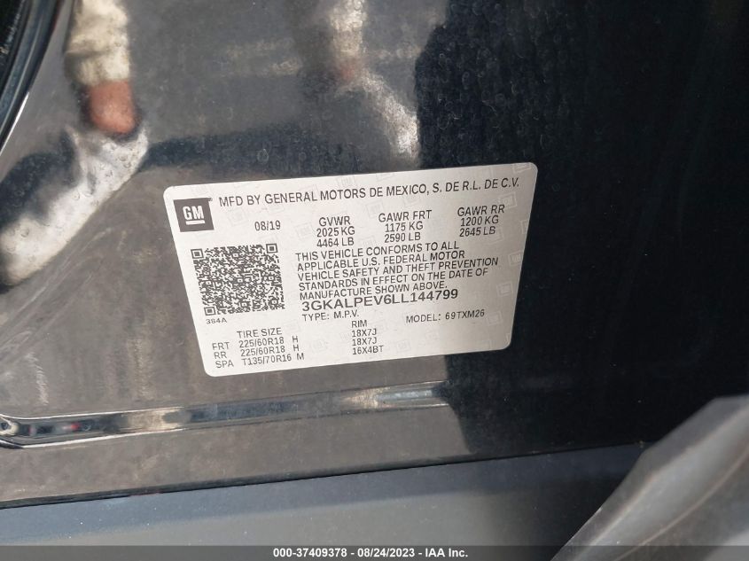 2020 GMC TERRAIN SLT - 3GKALPEV6LL144799