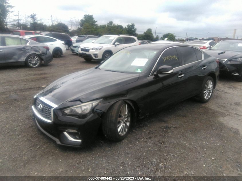 VIN JN1EV7AP9JM357329 2018 INFINITI Q50 3.0T LUXE