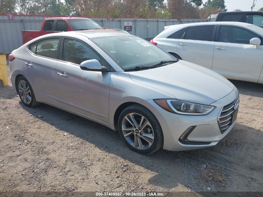 2017 HYUNDAI ELANTRA LIMITED - KMHD84LF6HU260095