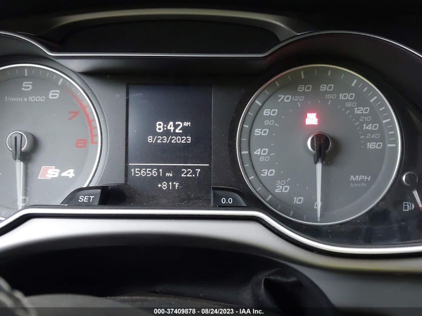 2013 AUDI S4 3.0T PREMIUM PLUS WAUDGBFL7DA194291