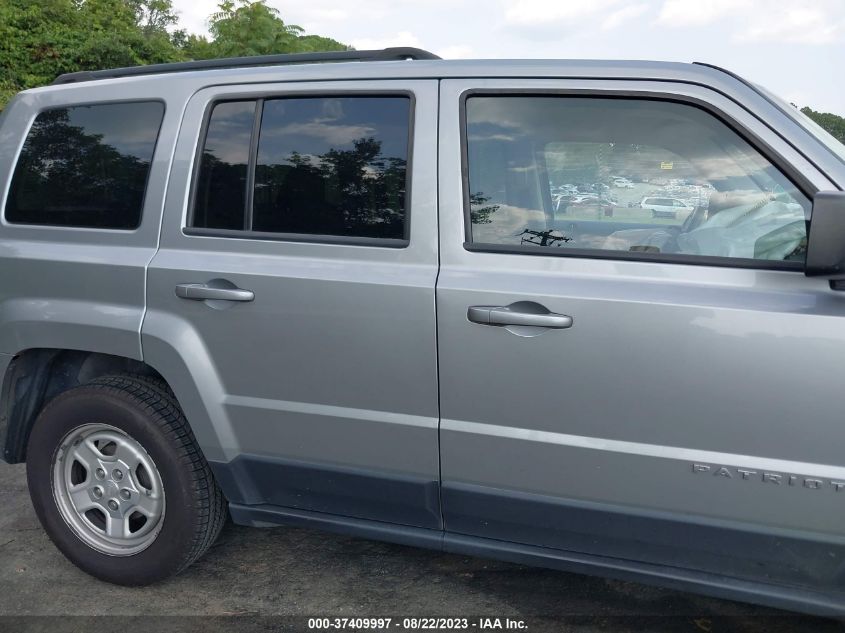 2015 JEEP PATRIOT SPORT - 1C4NJPBB4FD186203