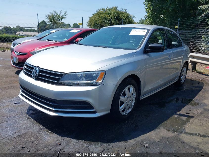 2015 VOLKSWAGEN JETTA SEDAN 2.0L S W/TECHNOLOGY - 3VW2K7AJ9FM401858