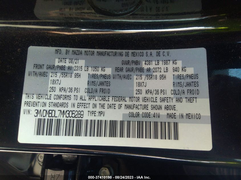2021 MAZDA CX-30 PREMIUM - 3MVDMBDL7MM305289