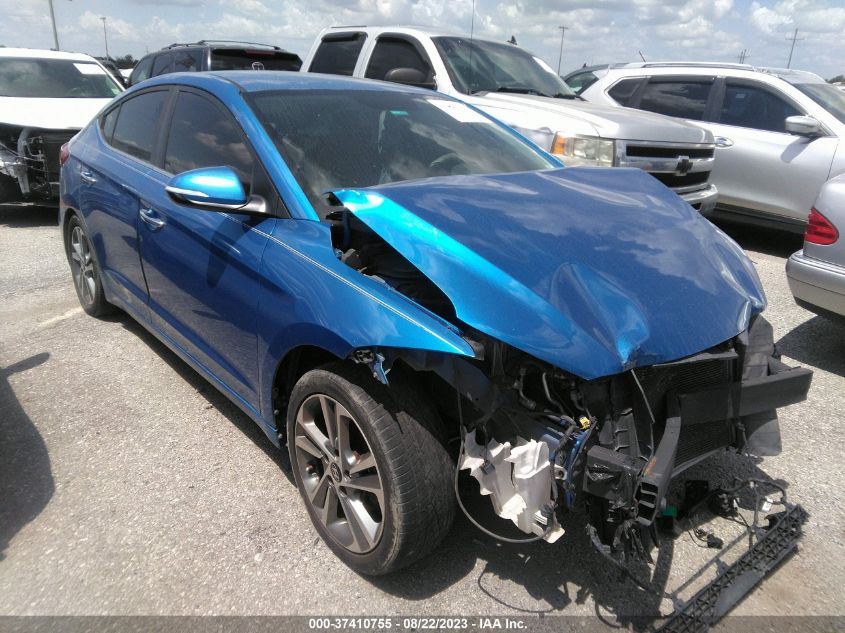 2017 HYUNDAI ELANTRA LIMITED - KMHD84LF7HU076333