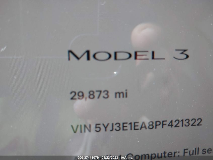 2023 TESLA MODEL 3 - 5YJ3E1EA8PF421322