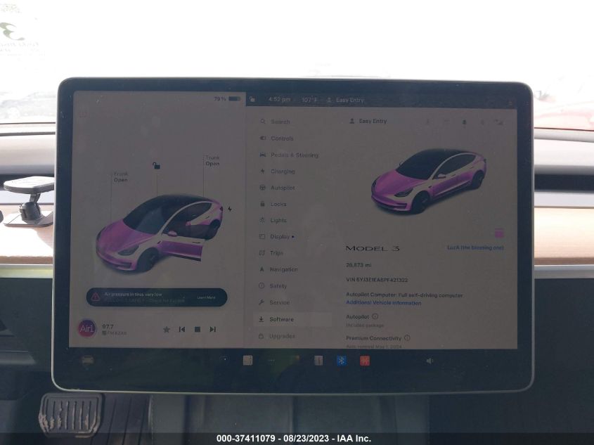 2023 TESLA MODEL 3 - 5YJ3E1EA8PF421322