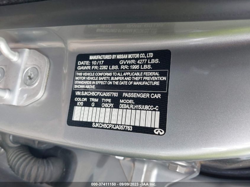 2018 INFINITI QX30 PREMIUM - SJKCH5CPXJA057763