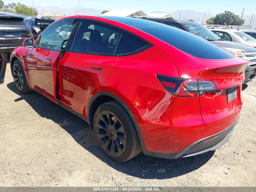 VIN 7SAYGDEE2NA022343 2022 TESLA MODEL Y LONG RANGE