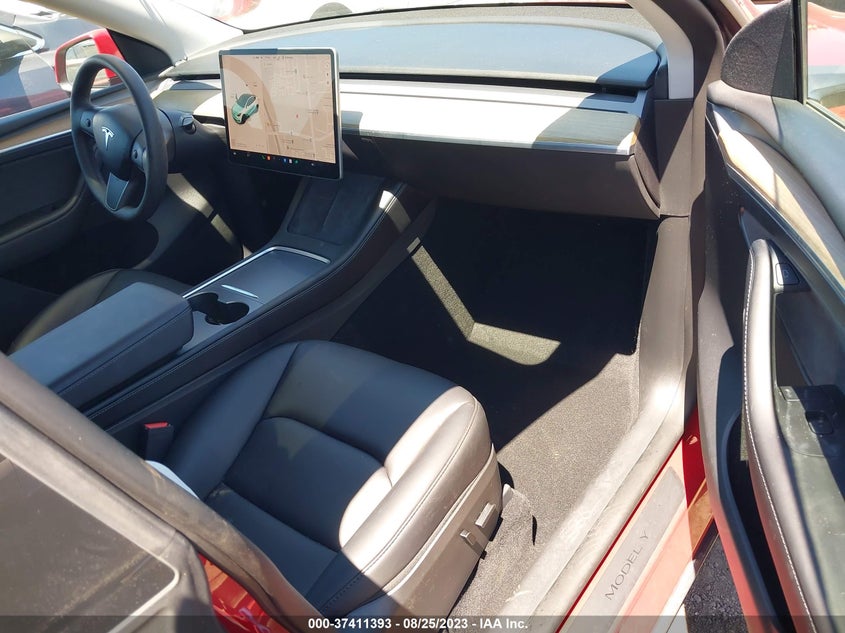 VIN 7SAYGDEE2NA022343 2022 TESLA MODEL Y LONG RANGE