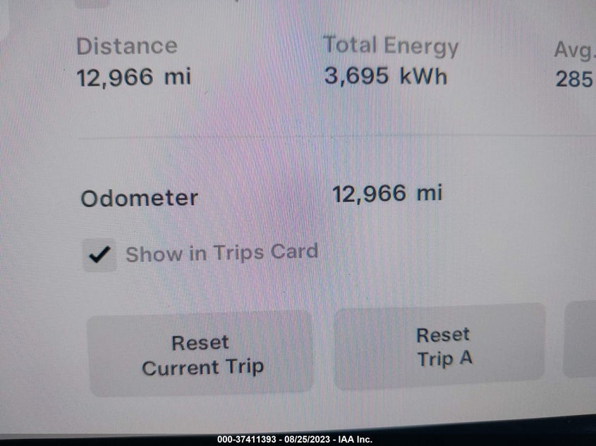 VIN 7SAYGDEE2NA022343 2022 TESLA MODEL Y LONG RANGE