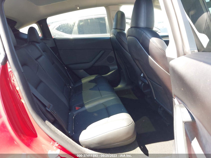VIN 7SAYGDEE2NA022343 2022 TESLA MODEL Y LONG RANGE
