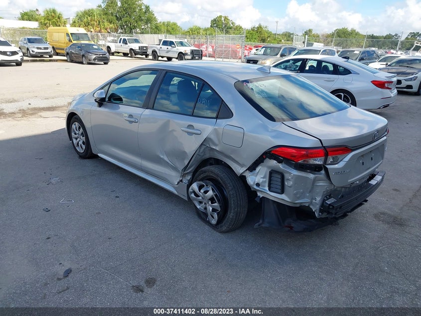 VIN 5YFEPMAEXMP200074 2021 TOYOTA COROLLA LE