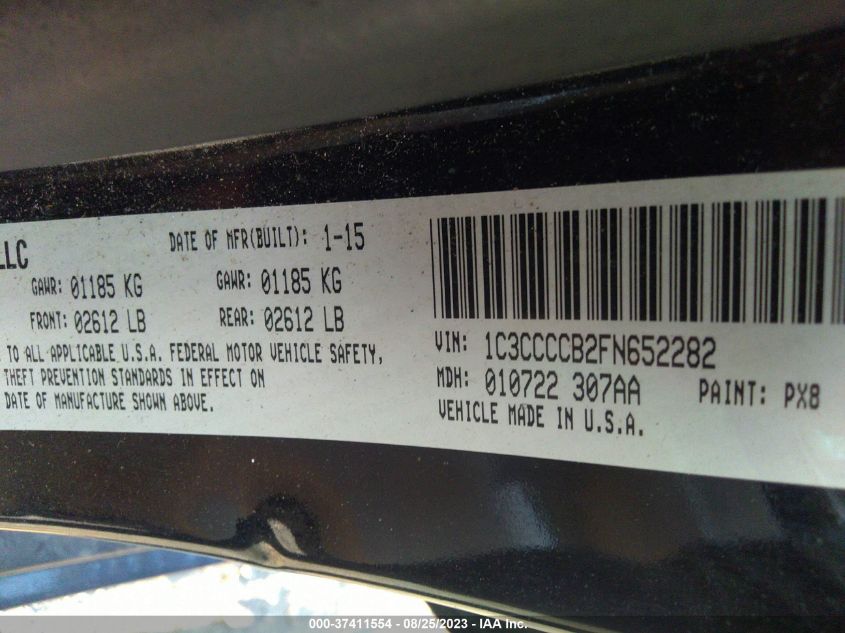 2015 CHRYSLER 200 C - 1C3CCCCB2FN652282