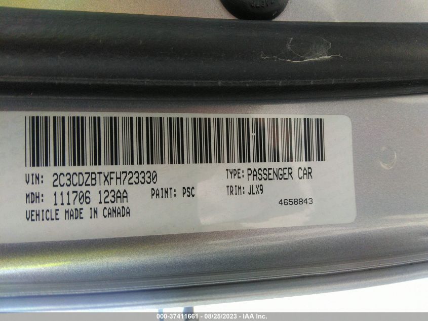 2015 DODGE CHALLENGER R/T PLUS - 2C3CDZBTXFH723330