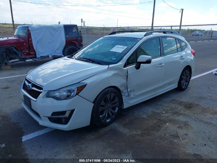 2016 SUBARU IMPREZA WAGON 2.0I SPORT PREMIUM - JF1GPAP69G8267441