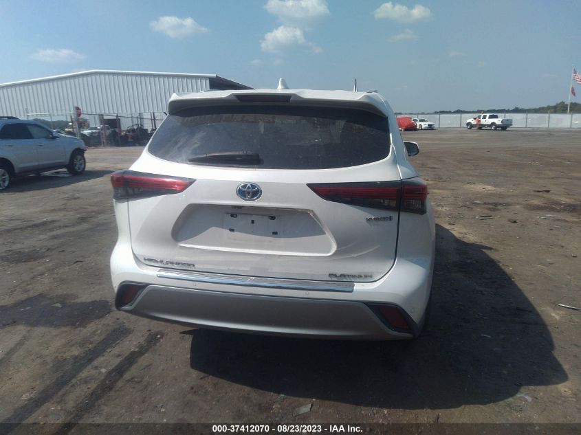 2020 TOYOTA HIGHLANDER HYBRID PLATINUM - 5TDEBRCH4LS010280