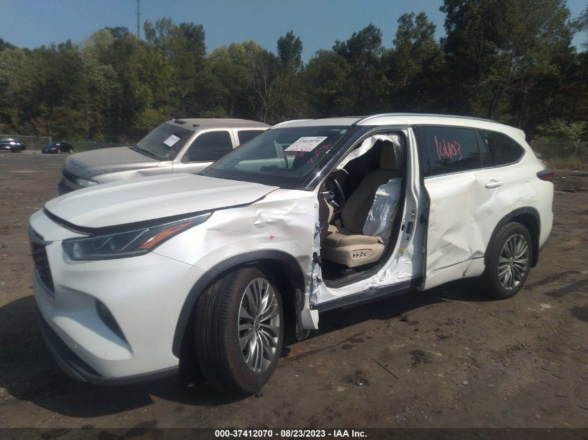 2020 TOYOTA HIGHLANDER HYBRID PLATINUM - 5TDEBRCH4LS010280