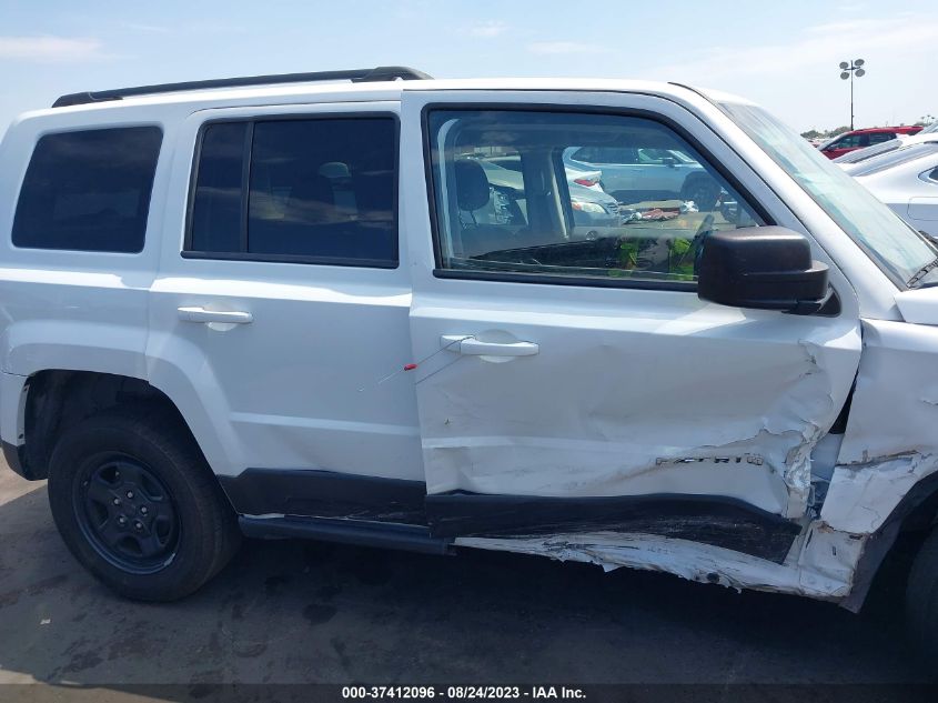 2016 JEEP PATRIOT SPORT - 1C4NJPBA2GD748415