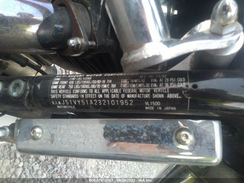 2003 SUZUKI VL1500 JS1VY51A232101952