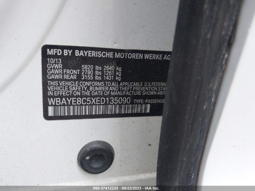 2014 BMW ALPINA B7 WBAYE8C5XED135090