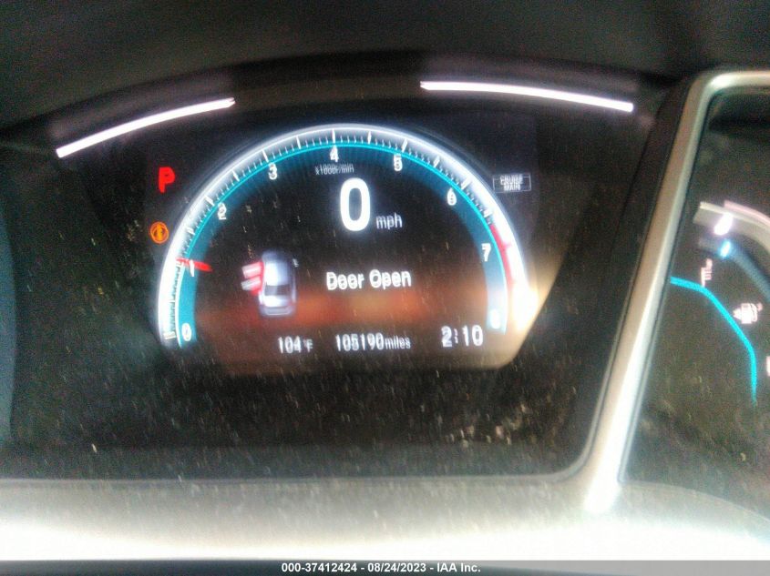 2017 HONDA CIVIC SEDAN EX - 19XFC2F77HE225293