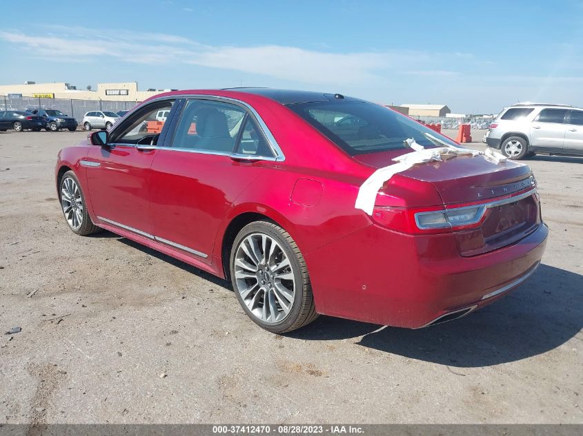 2017 LINCOLN CONTINENTAL RESERVE - 1LN6L9RP3H5617053