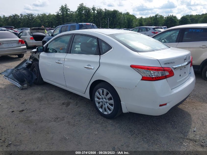 2014 NISSAN SENTRA S/FE+ S/SV/FE+ SV/SR/SL - 3N1AB7AP0EL650026