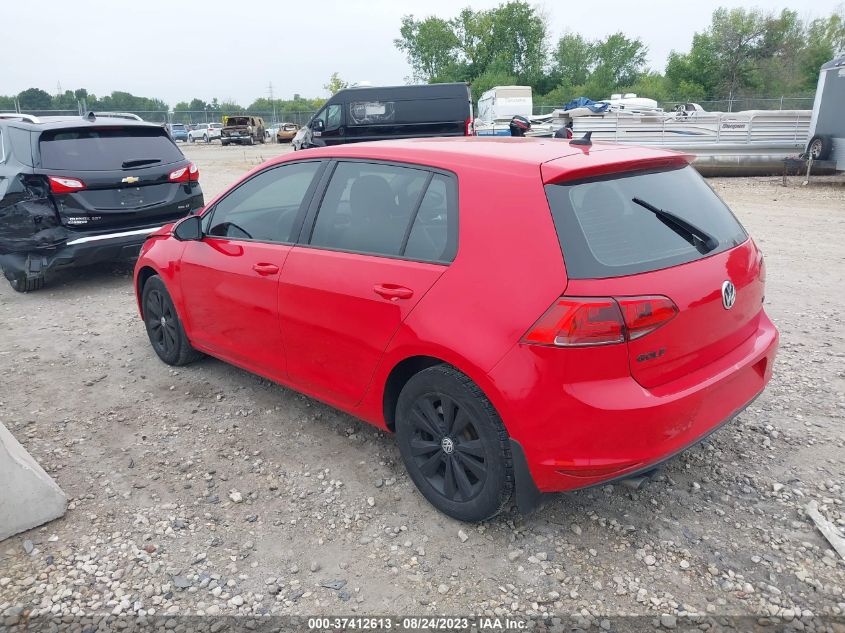 2015 VOLKSWAGEN GOLF TDI S - 3VW2A7AU3FM058459
