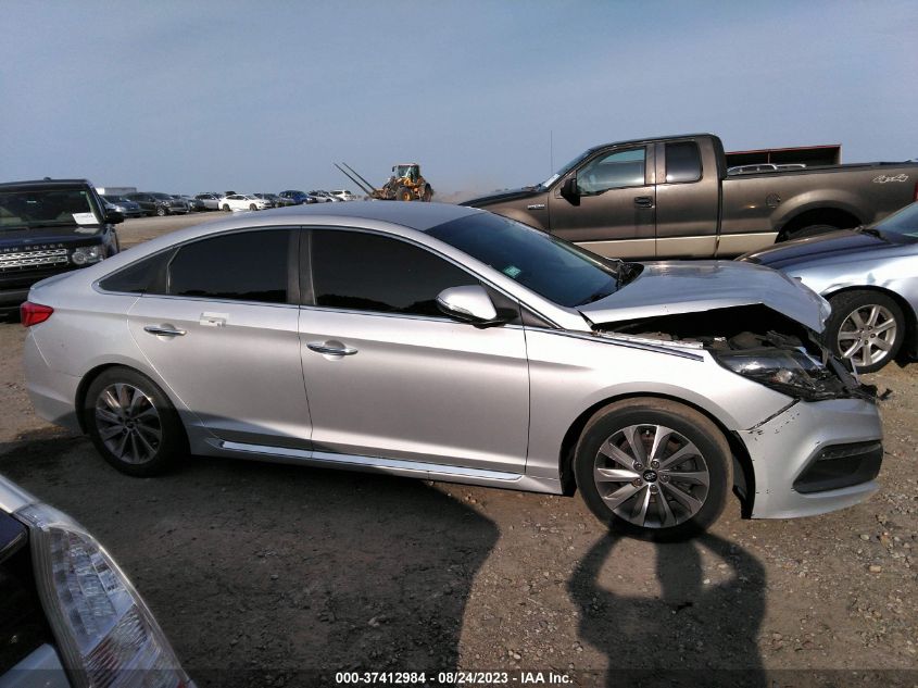 2015 HYUNDAI SONATA 2.4L SPORT - 5NPE34AF3FH218744