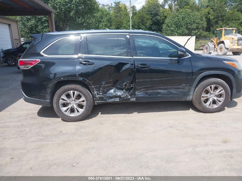 2015 TOYOTA HIGHLANDER XLE - 5TDKKRFH4FS050376