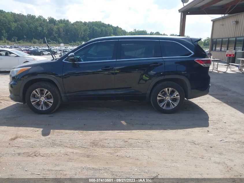 2015 TOYOTA HIGHLANDER XLE - 5TDKKRFH4FS050376