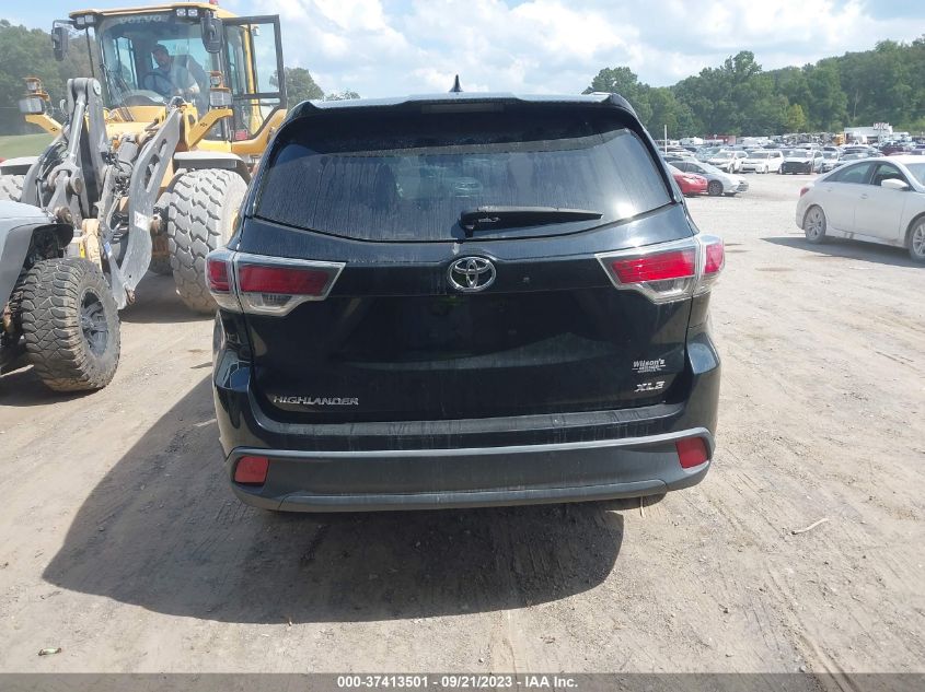 2015 TOYOTA HIGHLANDER XLE - 5TDKKRFH4FS050376