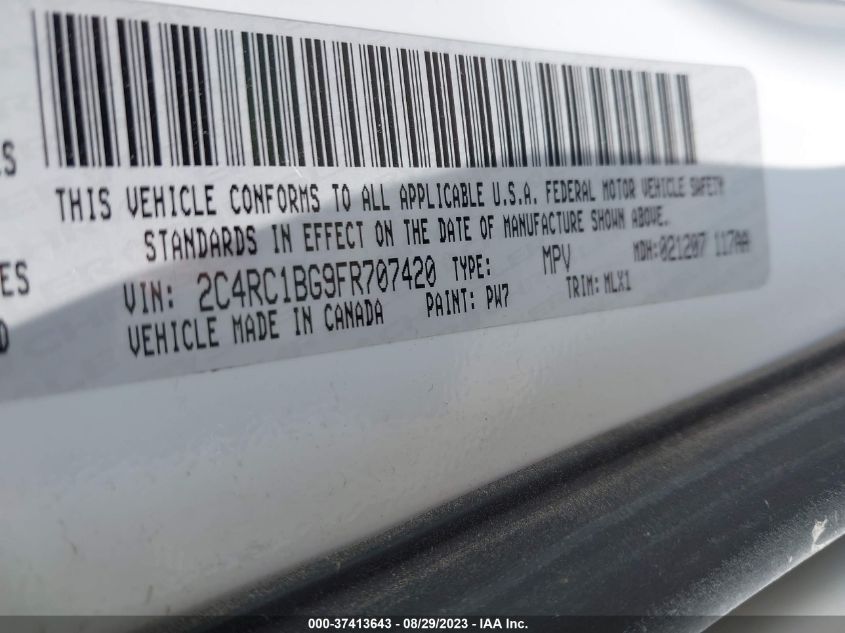2015 CHRYSLER TOWN & COUNTRY TOURING - 2C4RC1BG9FR707420