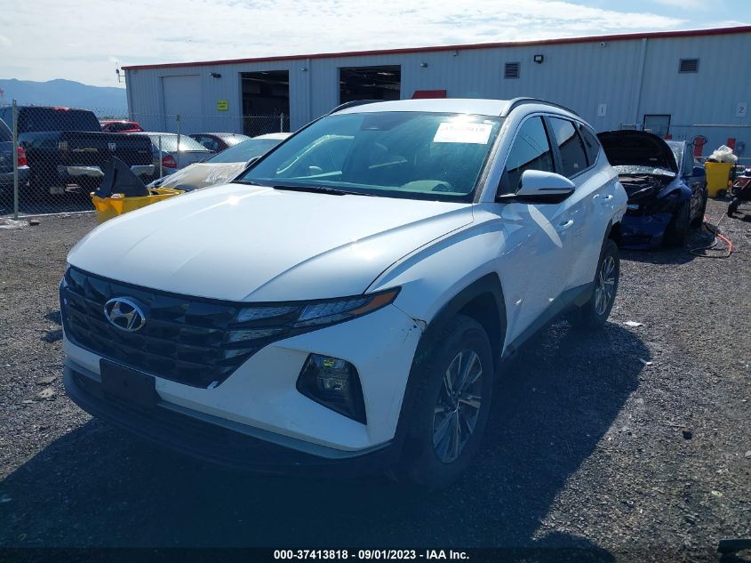 2022 HYUNDAI TUCSON HYBRID BLUE - KM8JBCA10NU083822