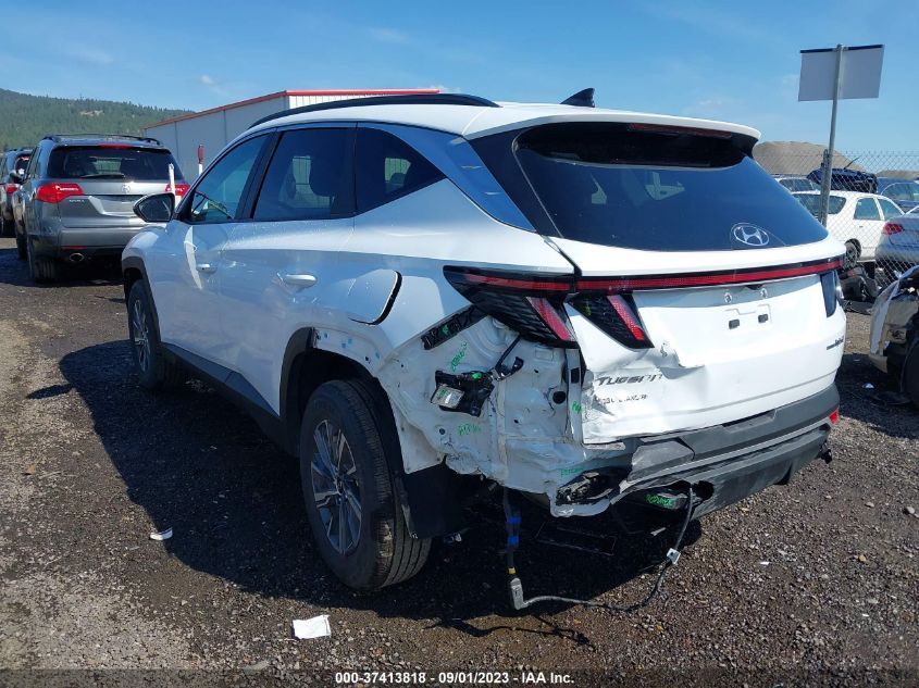 2022 HYUNDAI TUCSON HYBRID BLUE - KM8JBCA10NU083822