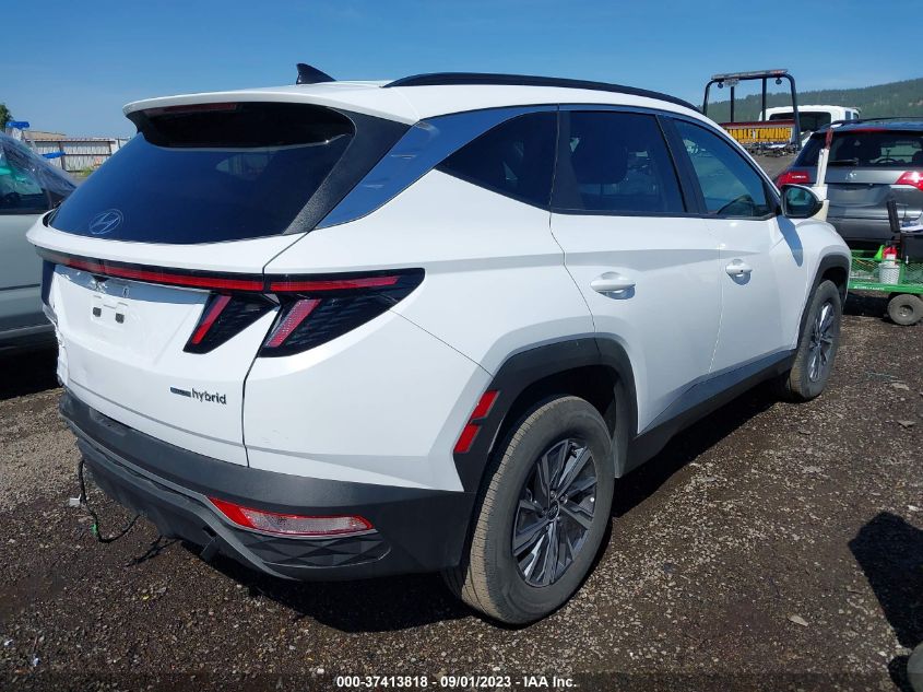 2022 HYUNDAI TUCSON HYBRID BLUE - KM8JBCA10NU083822