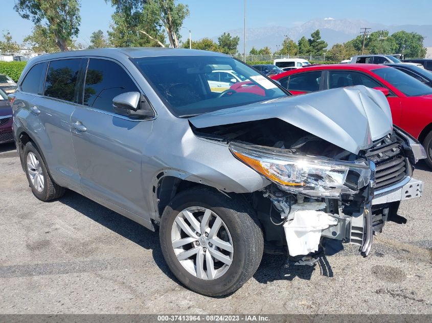 Lot #2544994150 2015 TOYOTA HIGHLANDER LE salvage car