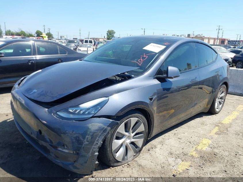 VIN 7SAYGAEE2NF341470 2022 TESLA MODEL Y LONG RANGE