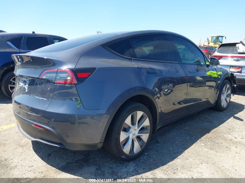 VIN 7SAYGAEE2NF341470 2022 TESLA MODEL Y LONG RANGE