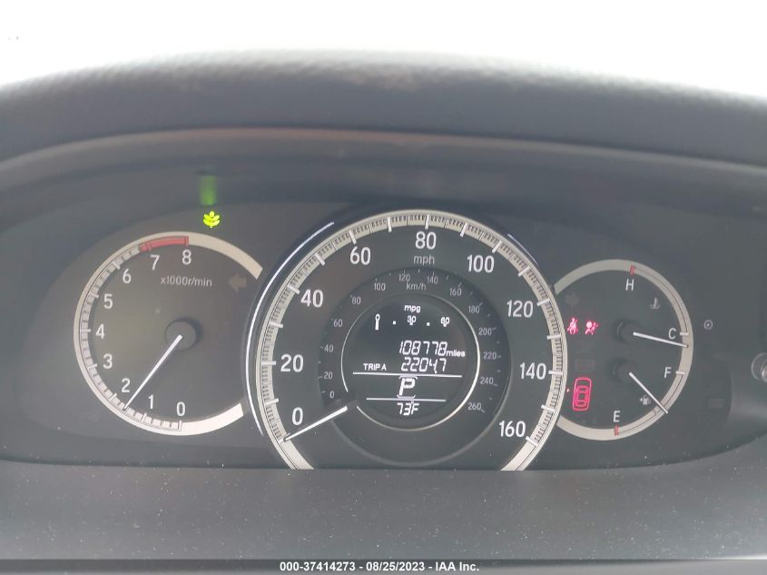 2016 HONDA ACCORD SEDAN EX-L - 1HGCR2F80GA117871