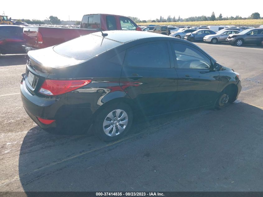 2016 HYUNDAI ACCENT SE - KMHCT4AE8GU110332