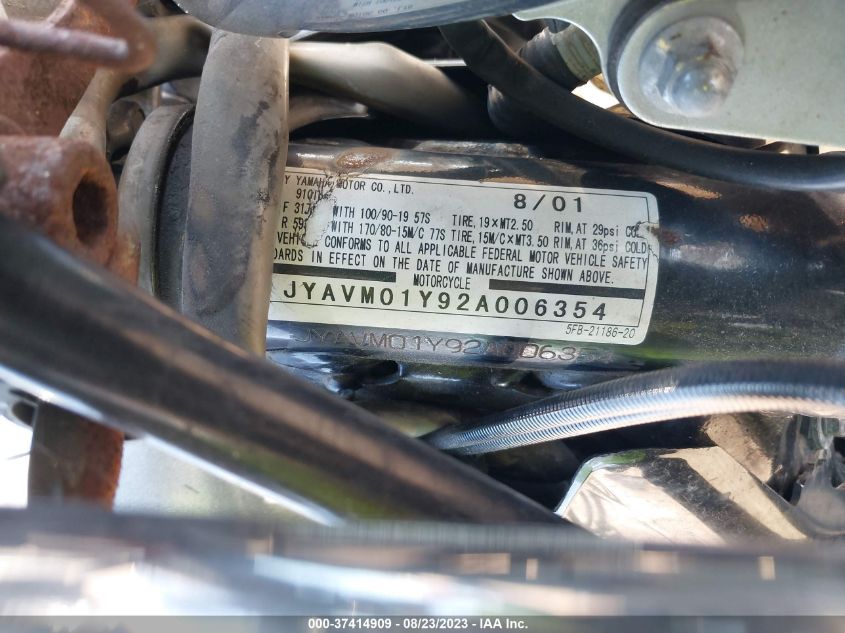 2002 YAMAHA XVS65 A JYAVM01Y92A006354